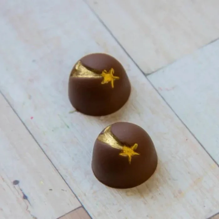 Forma de Chocolate Bombom Trufa Cereja Estrela de Davi 13g (10 uni) em Acetato - BWB (2)