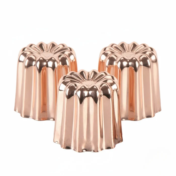 Forma para Canneles Bordelais Grande em Cobre 3uni - Grilo