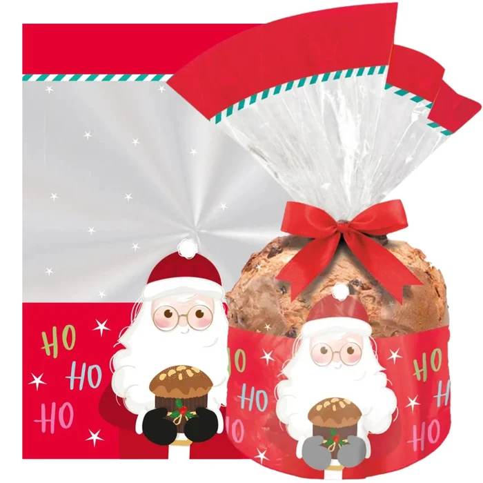 Saco Transparente para Panetone HoHoHo 500g (50uni) - Cromus (2)