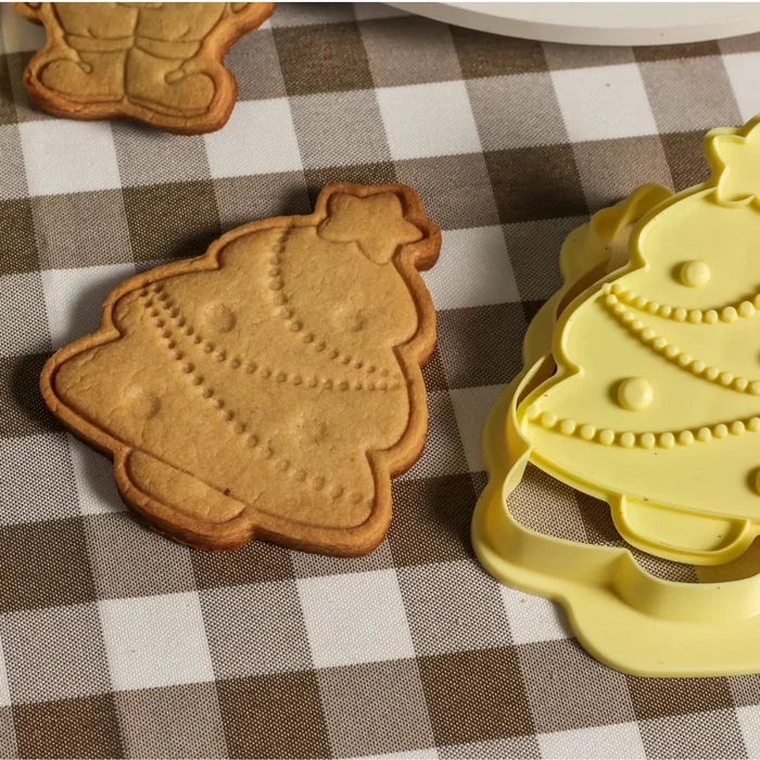 Cortador com Carimbo Árvore de Natal (2pcs) - BlueStar (4)