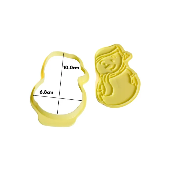 Cortador com Carimbo Boneco de Neve (2pcs) - BlueStar (2)