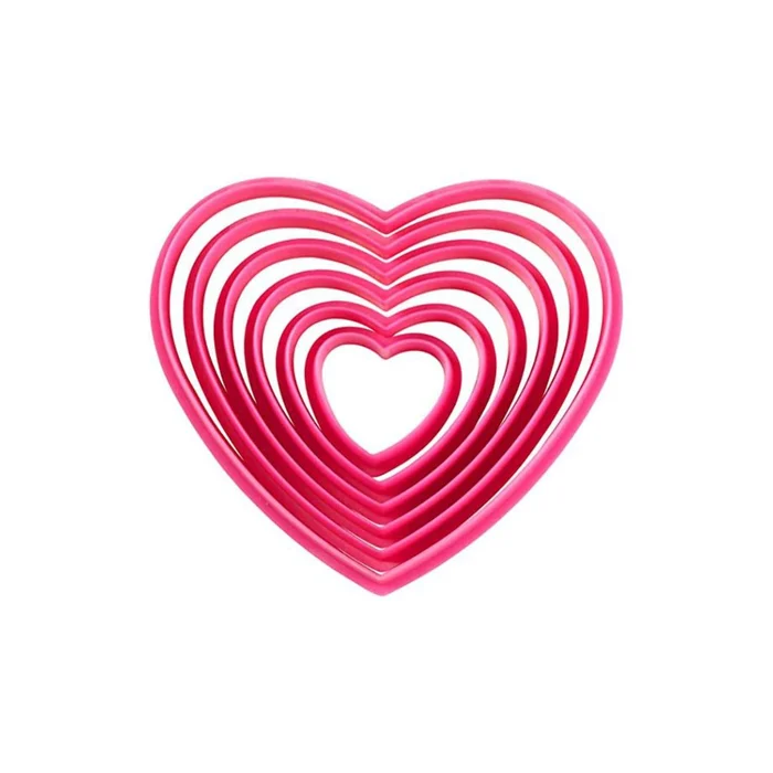 Kit Cortadores Coração (6pcs) - Wilton