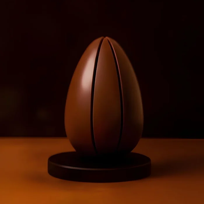 Forma de Chocolate Ovo de Páscoa Fatias (145g) Acetato e Silicone - BWB (7)