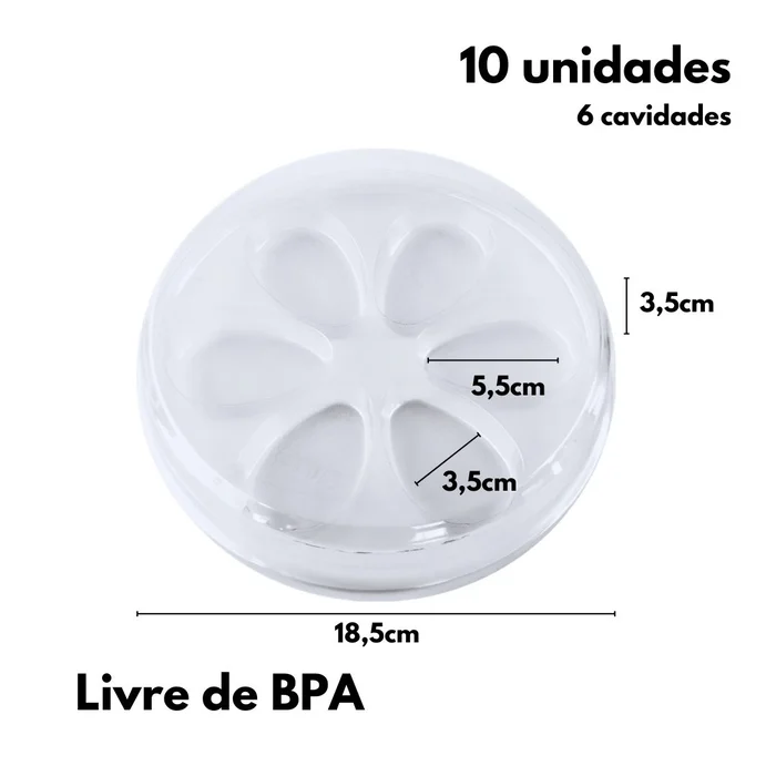 Caixa para 6 Bombons Ovos de Páscoa Gourmet Cristal (10uni) - BWB (2)