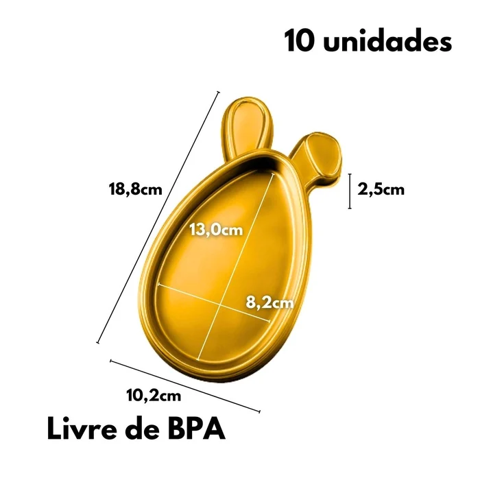 Caixa para Ovo Tablete Dourado (10uni) - BWB (2)