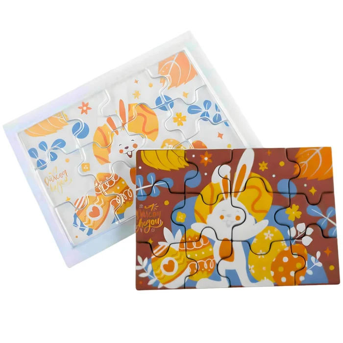 Forma Decorativa Blister Quebra-Cabeça Páscoa - Páscoa Feliz