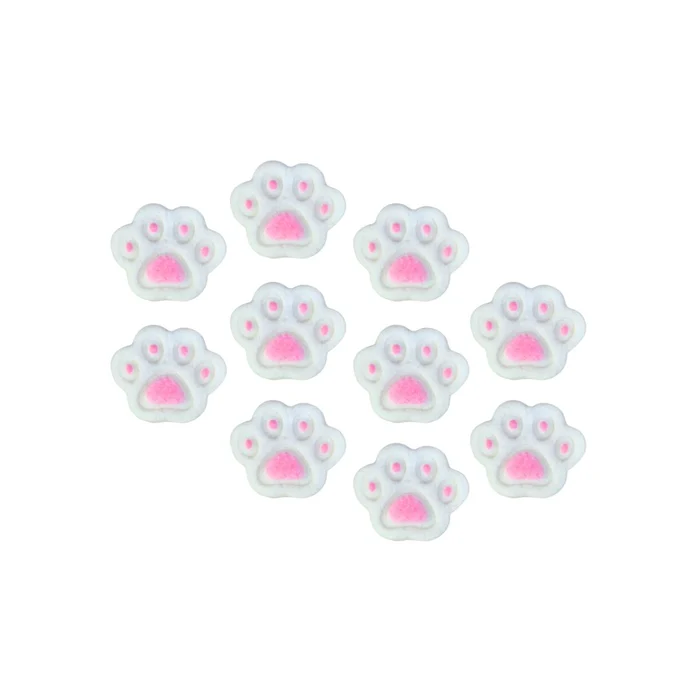 Enfeite de Páscoa em Açúcar Pegadas de Coelho (10 uni) - Jady Confeitos