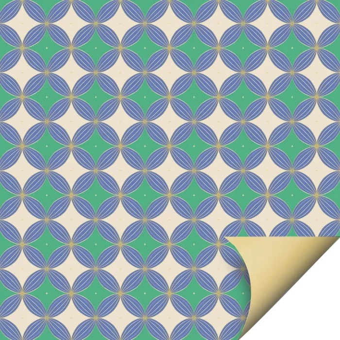 Papel Dupla Face Duo Azul 69 x 89cm (25uni) - Cromus