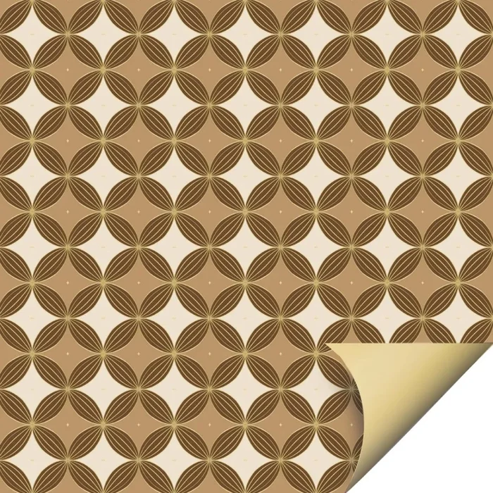 Papel Dupla Face Duo Marrom 69 x 89cm (25uni) - Cromus