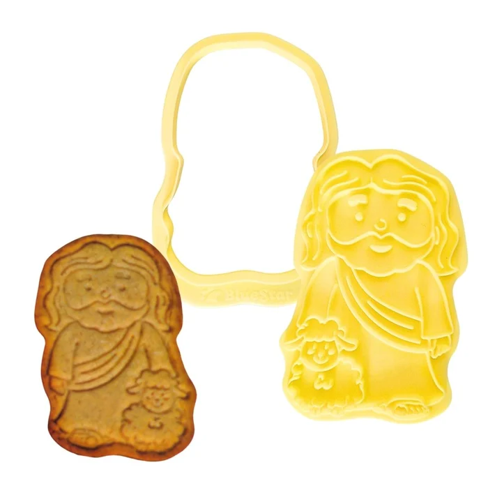Cortador com Carimbo Jesus e Ovelhinha (2pcs) - BlueStar (1)