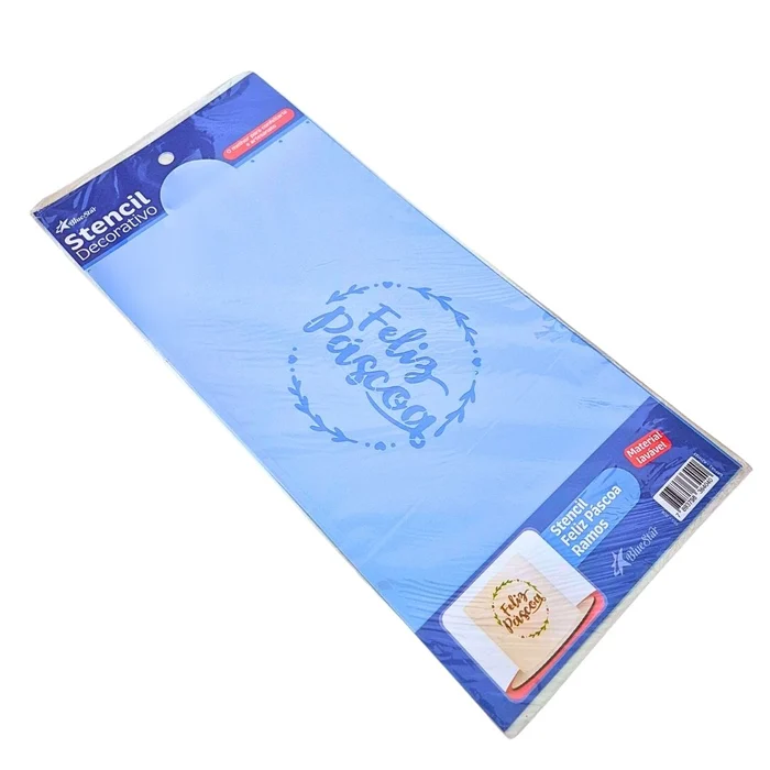 Stencil Feliz Páscoa Ramos (32 x 16cm) - BlueStar (5)