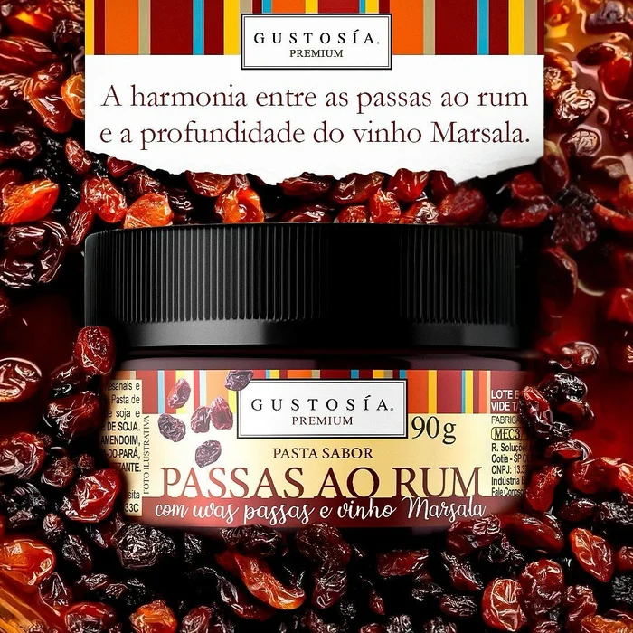 Pasta Saborizante Passas ao Rum (90g) - Gustosia Premium (3)