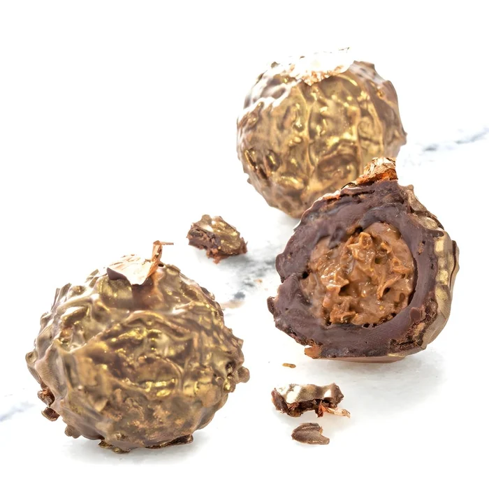 Recheio Pralin Feuilletine Avelãs e Amêndoa (1kg) - Cacao Barry2