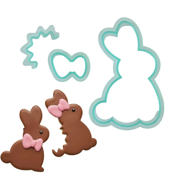 Kit Cortadores Coelho de Chocolate (3pcs) - Sweet Sugarbelle (1)