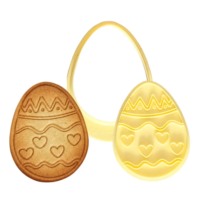 Cortador com Carimbo Ovinho Decorado (2pcs) - BlueStar (1)