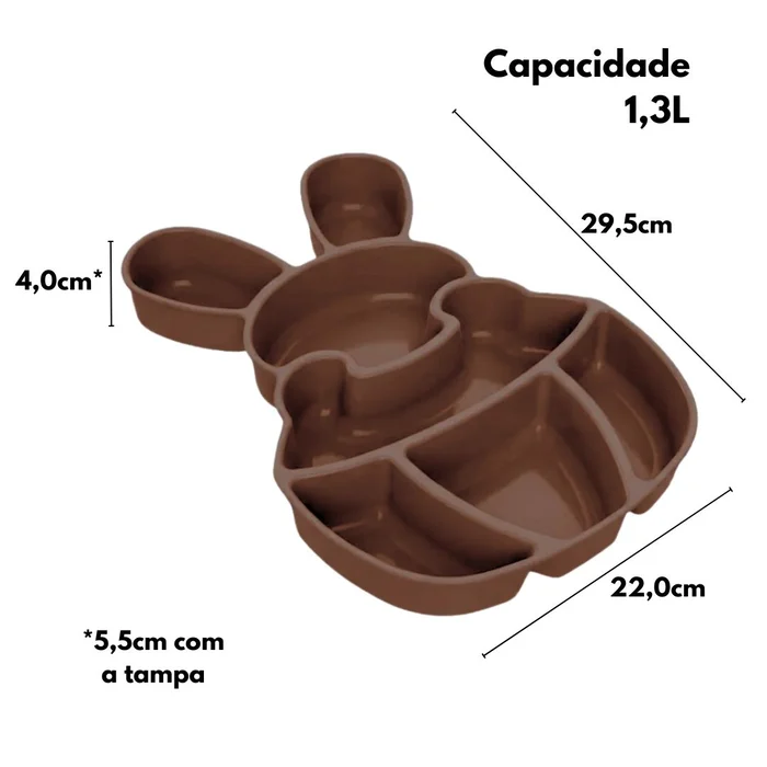 Petisqueira Coelho Marrom com Tampa - BlueStar (3)