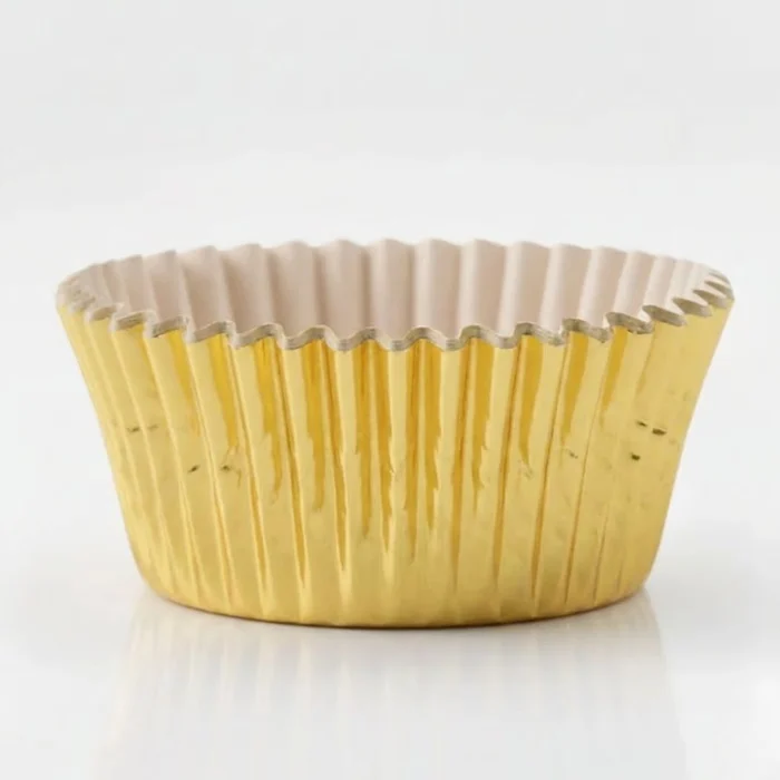 Forminha de Cupcake em Papel n°0 Metalizada Ouro (24uni) - Mago