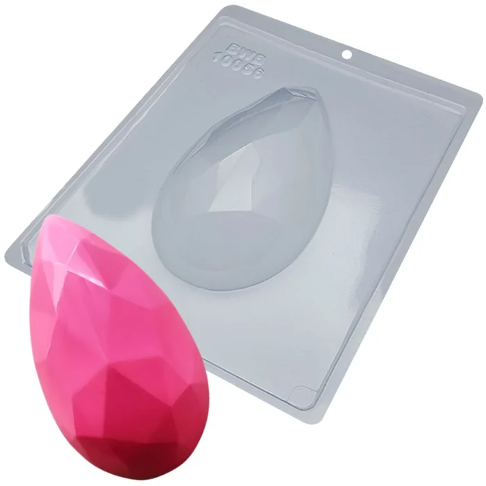 Forma de Chocolate Ovo de Páscoa Lapidado (350g) Acetato e Silicone - BWB