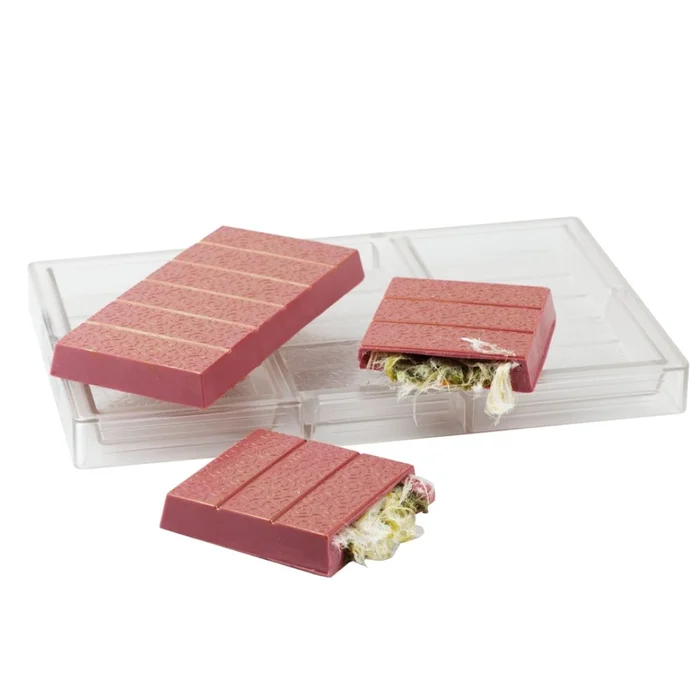 Forma de Chocolate em Policarbonato Tablete/Barra Dubai Arabesco (210g) - Brunner (4)