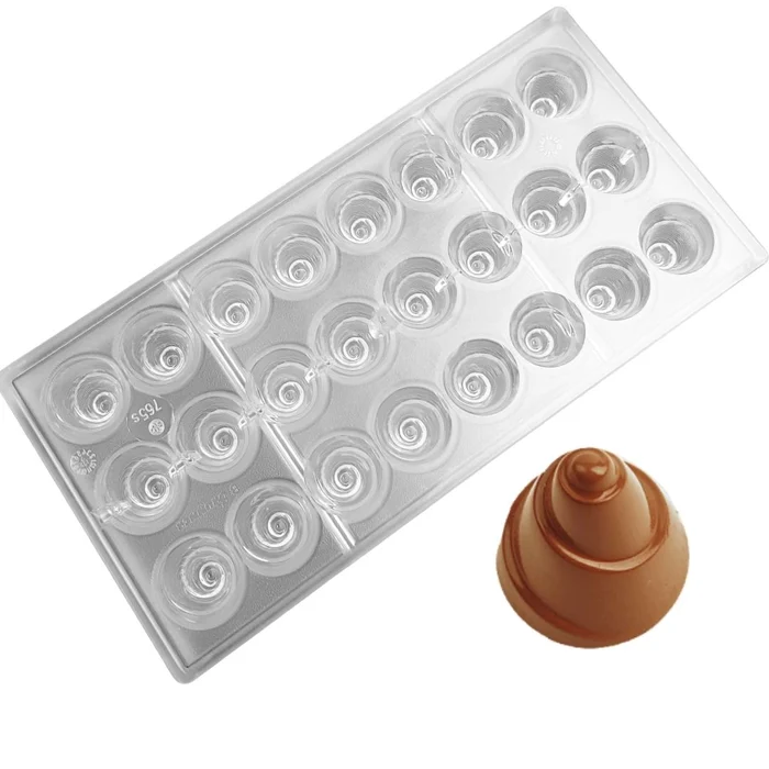 Forma de Chocolate em Policarbonato Bombom Pão de Açúcar (12g) - Brunner (1)