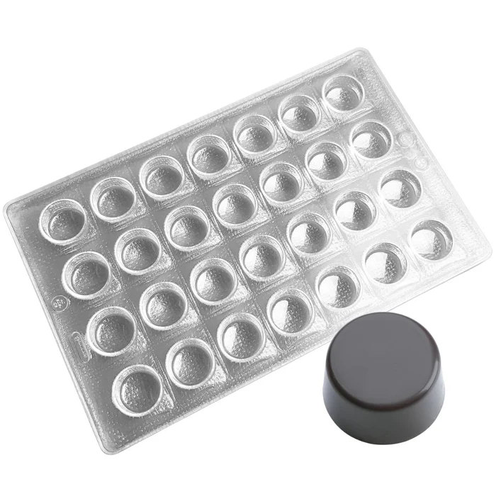 Forma de Chocolate em Policarbonato Bombom Alpino Liso (10g) - Brunner (1)