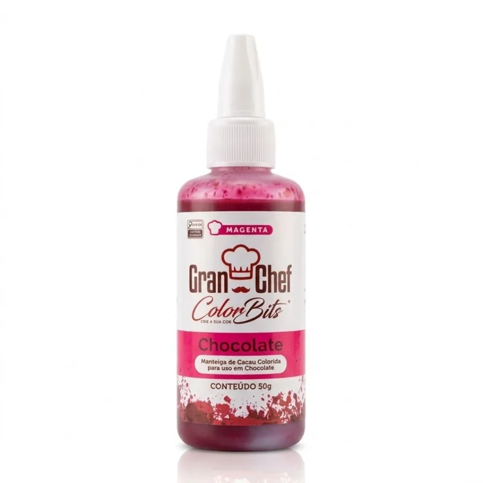 Color Bits Manteiga de Cacau Magenta para Chocolate (50g) - Gran Chef