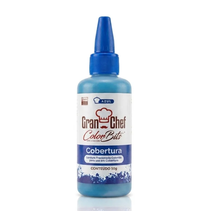 Color Bits Cobertura Azul (50g) - Gran Chef