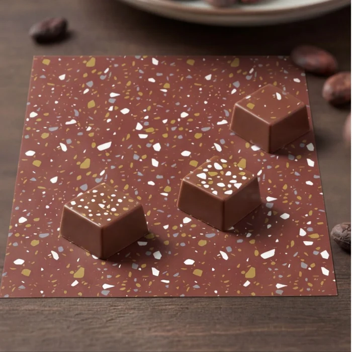 Transfer para Chocolate (40 x 30cm) - Textura Terrazzo (6)