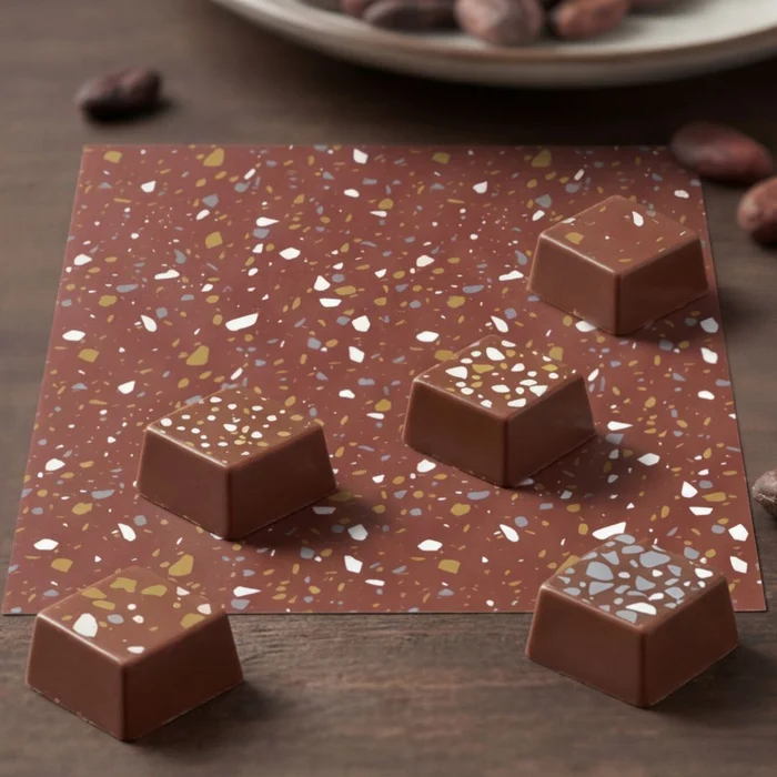 Transfer para Chocolate (40 x 30cm) - Textura Terrazzo (7)