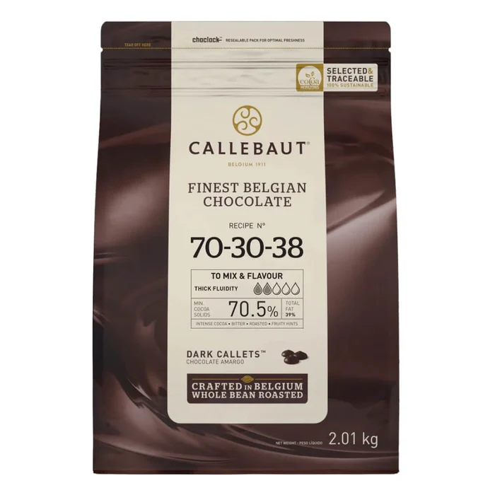 Saco Chocolate Amargo 70 Callets 70-30-38 - 2Kg - Callebaut