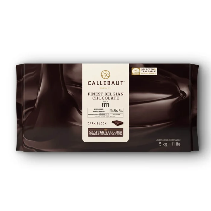 Chocolate Amargo 811 54 Barra 5kg - Callebaut