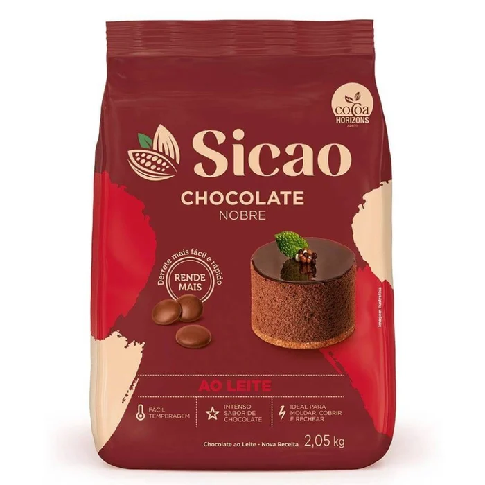 Chocolate Nobre ao Leite 2kg - Sicao
