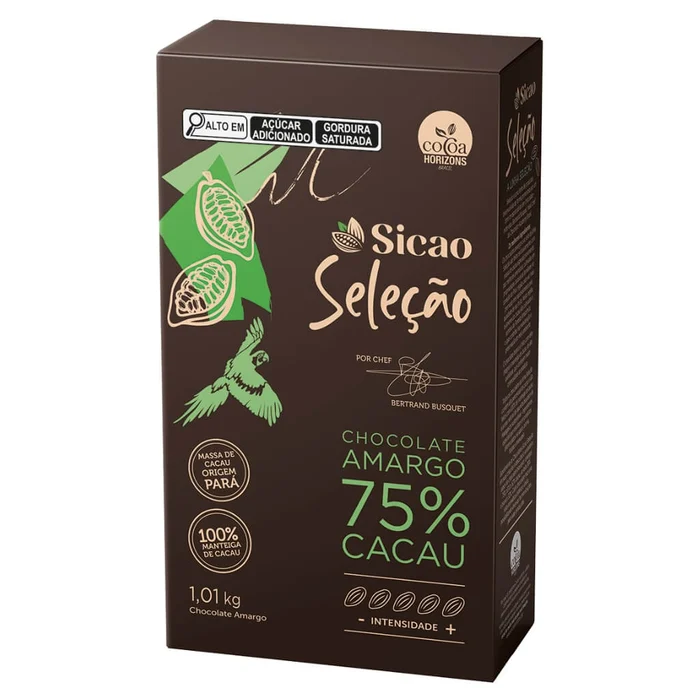 Chocolate Amargo Sicao Seleção 75 1kg 
