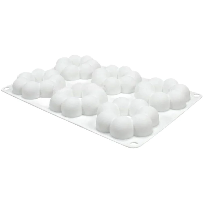 Forma de Mono Porção e Entremet em Silicone Flor 3D (45ml) - Brothers (4)