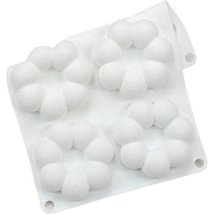 Forma de Mono Porção e Entremet em Silicone Flor 3D (45ml) - Brothers (5)