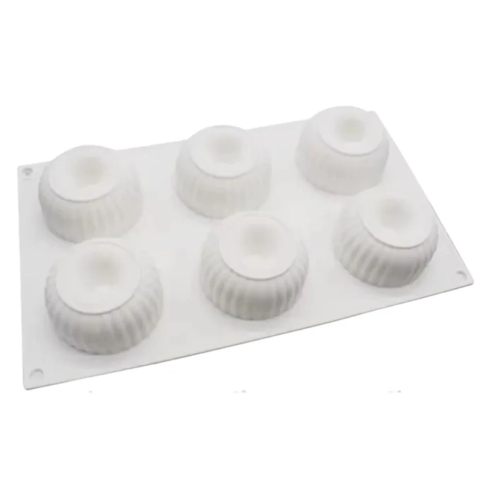 Forma de Mono Porção e Entremet em Silicone Donut Frisada (90ml) - Brothers (3)
