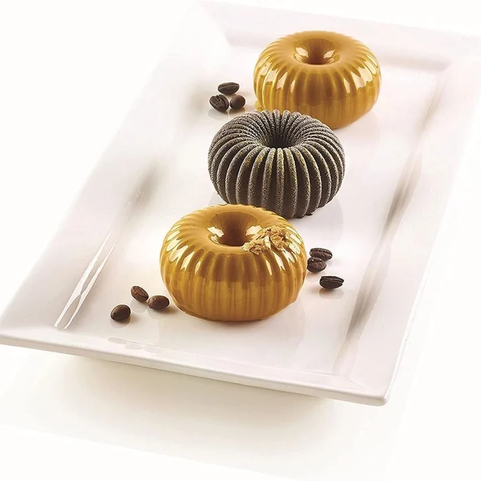 Forma de Mono Porção e Entremet em Silicone Donut Frisada (90ml) - Brothers (8)