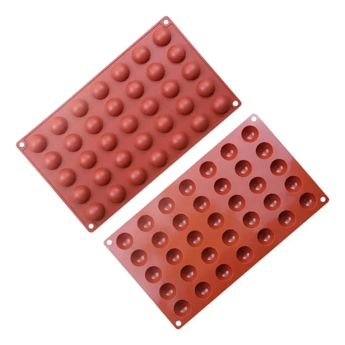 Forma de Mono Porção e Entremet em Silicone Meia Esferas 2,6cm (9ml) - Brothers (3)