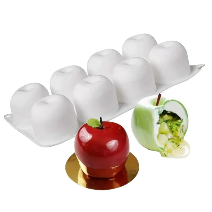 Forma de Mono Porção e Entremet em Silicone Maçã (90ml) - Brothers (1)