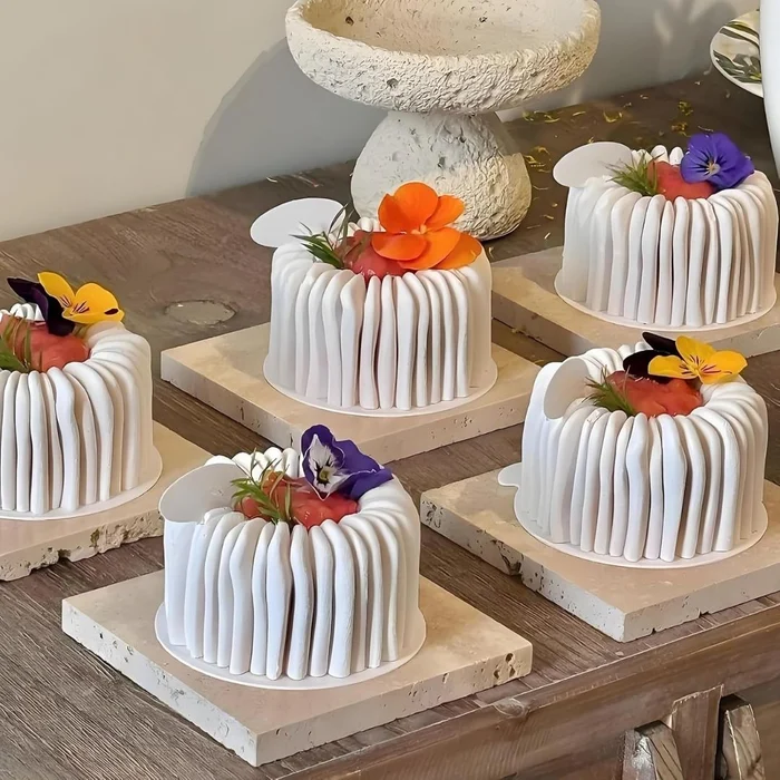 Forma de Mono Porção e Entremet em Silicone Charlote (130ml) - Brothers (6)