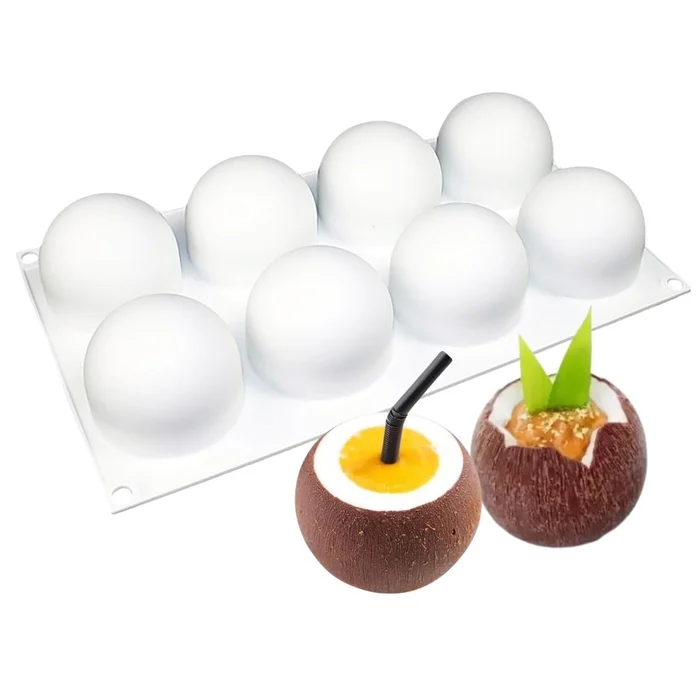Forma de Mono Porção e Entremet em Silicone Coco (100ml) - Brothers (1)