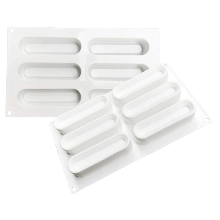Forma de Mono Porção e Entremet em Silicone Eclair Baixa (90ml) - Brothers (3)