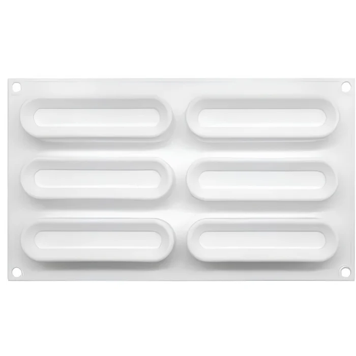 Forma de Mono Porção e Entremet em Silicone Eclair Baixa (90ml) - Brothers (4)