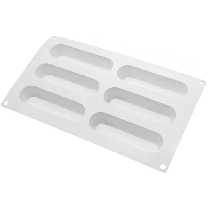 Forma de Mono Porção e Entremet em Silicone Eclair Baixa (90ml) - Brothers (6)