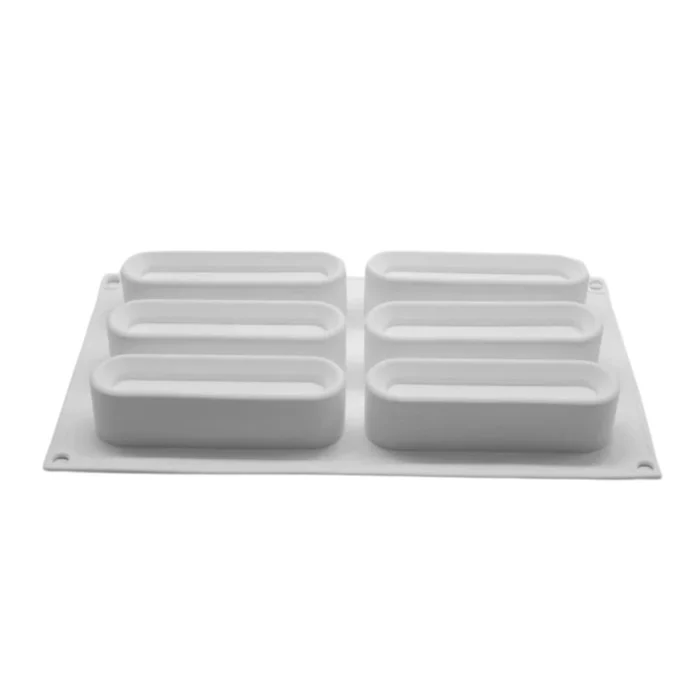 Forma de Mono Porção e Entremet em Silicone Eclair Baixa (90ml) - Brothers (9)