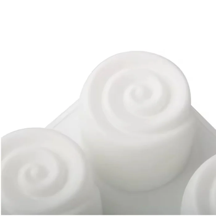 Forma de Mono Porção e Entremet em Silicone Rosas (140ml) - Brothers (6)