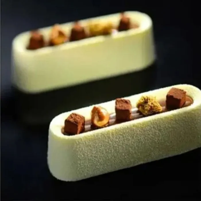 Forma de Mono Porção e Entremet em Silicone Eclair Baixa (90ml) - Brothers (12)