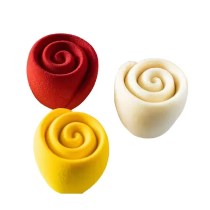 Forma de Mono Porção e Entremet em Silicone Rosas (140ml) - Brothers (7)