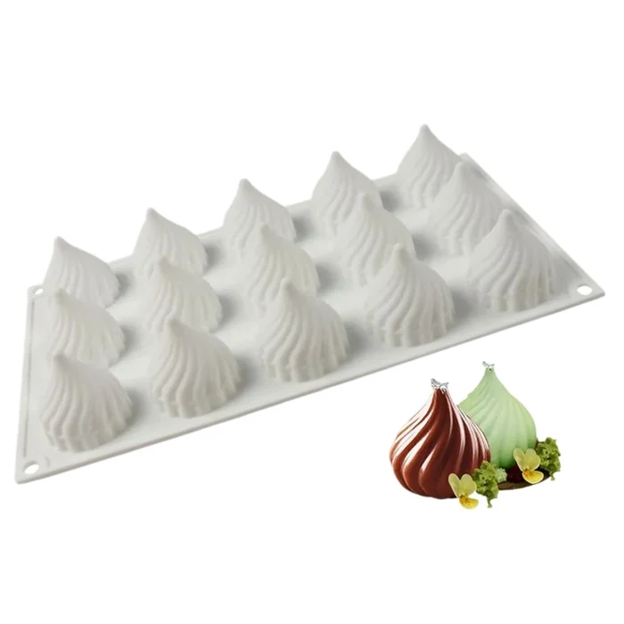 Forma de Mono Porção e Entremet em Silicone Suspiro (35ml) - Brothers (1)