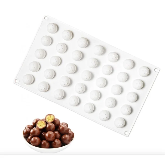 Forma de Mono Porção e Entremet em Silicone Esfera Recheio (4ml) - Brothers (4)